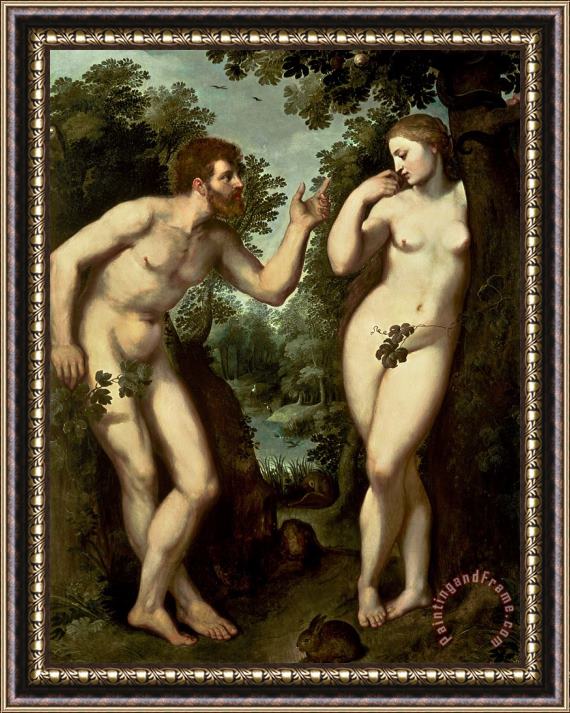 Peter Paul Rubens Adam and Eve Framed Painting