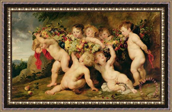 Peter Paul Rubens Garland of Fruit Framed Print