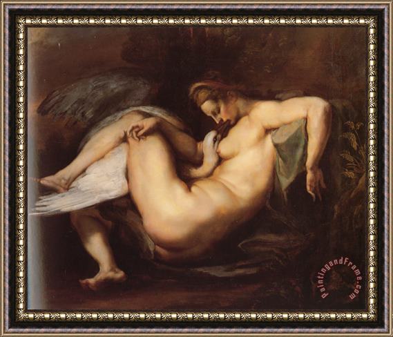 Peter Paul Rubens Leda And The Swan Framed Painting