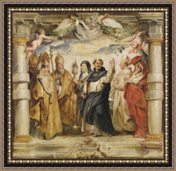 Peter Paul Rubens The Defenders of The Eucharist Framed Painting