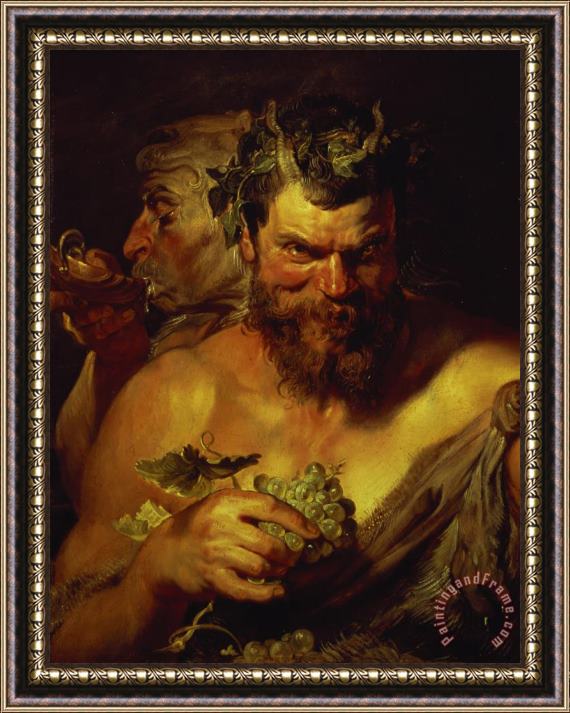 Peter Paul Rubens Two Satyrs Framed Print