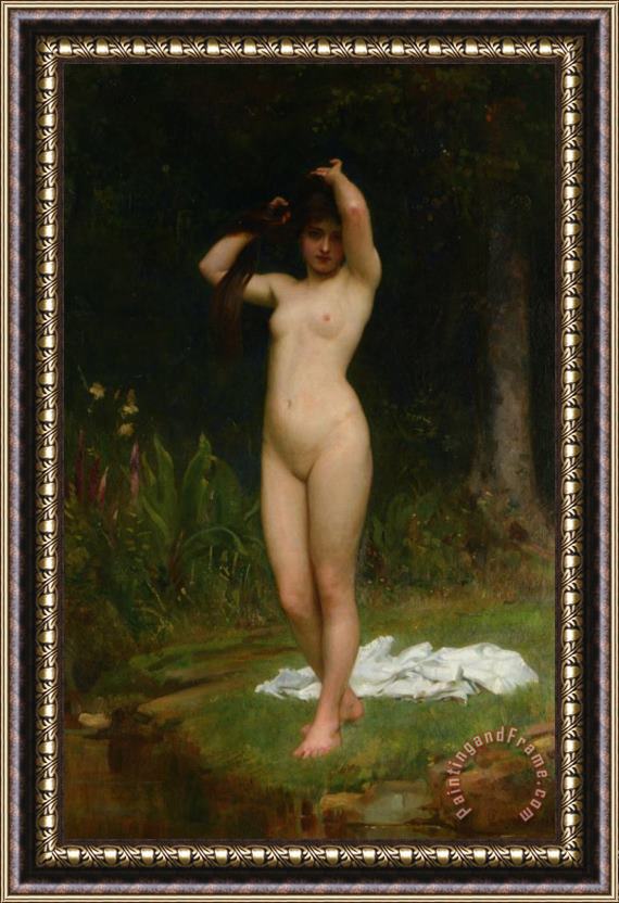 Philip Hermogenes Calderon A Woodland Nymph Framed Painting