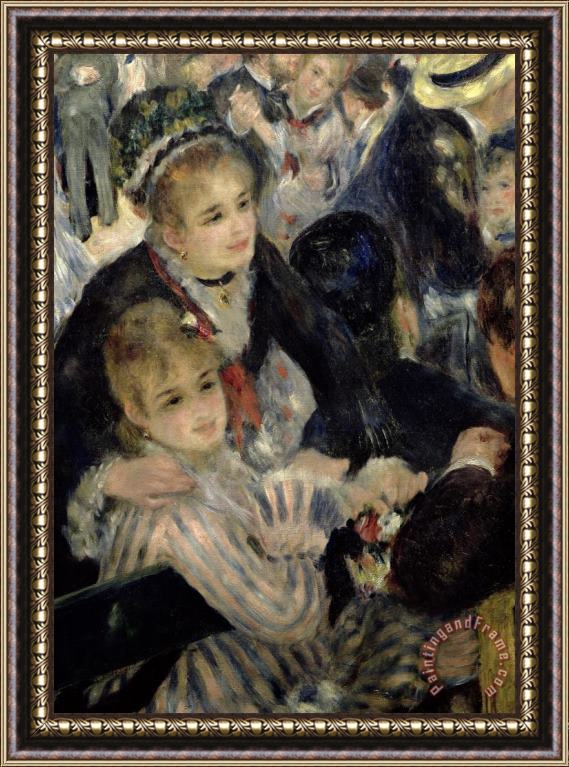 Pierre Auguste Renoir  Ball at the Moulin de la Galette Framed Painting