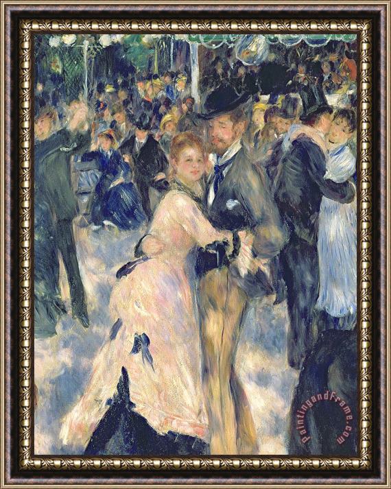 Pierre Auguste Renoir Ball at the Moulin de la Galette Framed Painting