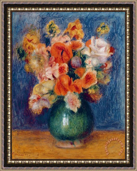 Pierre Auguste Renoir Bouquet Framed Painting