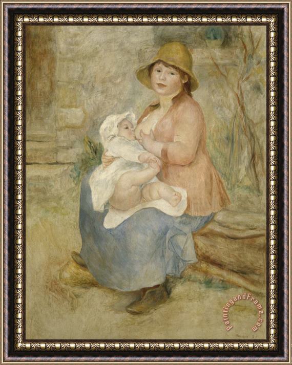 Pierre Auguste Renoir Maternity Framed Print
