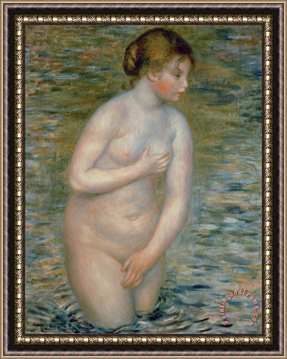 Pierre Auguste Renoir Nude in the Water Framed Painting
