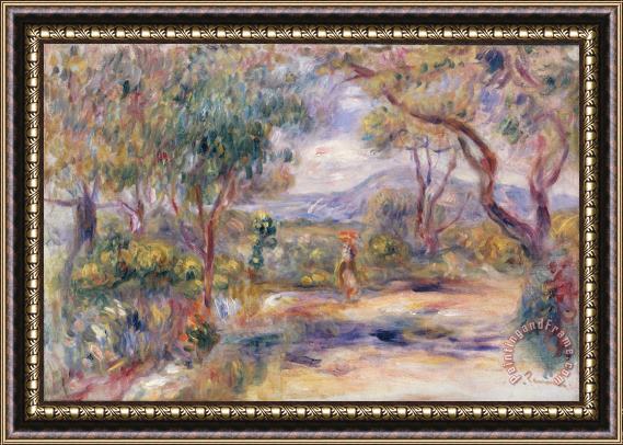 Pierre Auguste Renoir Paysage a Cannes Framed Painting