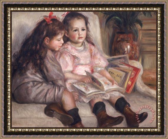 Pierre Auguste Renoir The Children of Martial Caillebotte Framed Painting