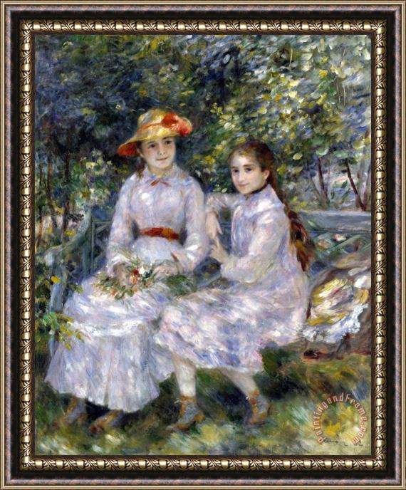 Pierre Auguste Renoir The Daughters of Durand Ruel Framed Print