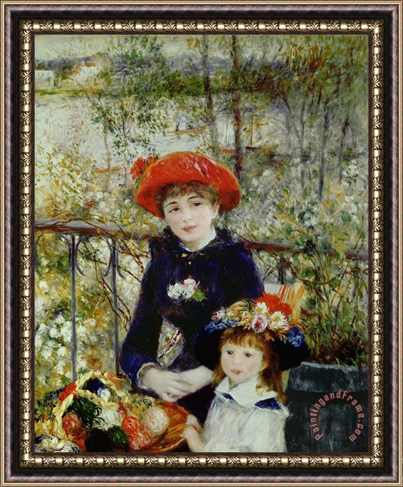 Pierre Auguste Renoir Two Sisters Framed Print
