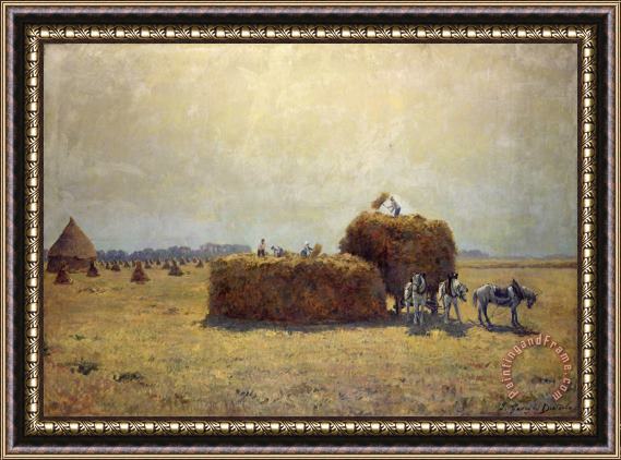 Pierre-Georges Dieterle The Harvest Framed Painting