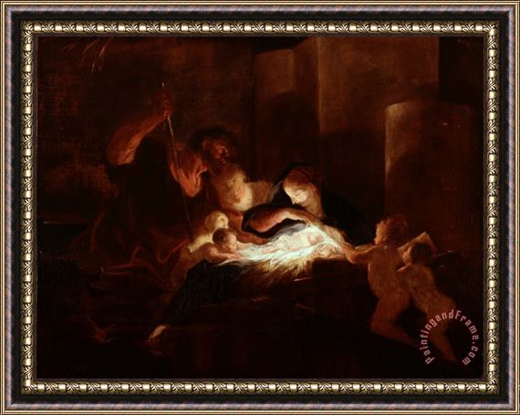 Pierre Louis Cretey or Cretet The Nativity Framed Print