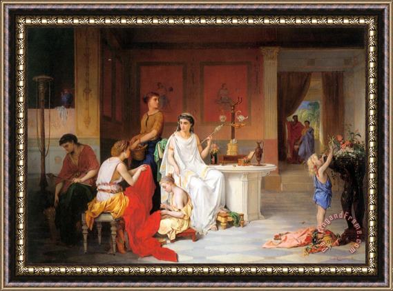 Pierre Oliver Joseph Coomans The Last Hour of Pompei Framed Painting