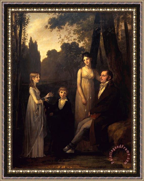 Pierre Paul Prudhon The Schimmelpenninck Family Framed Painting