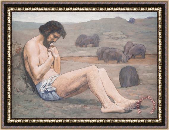 Pierre Puvis de Chavannes The Prodigal Son Framed Painting
