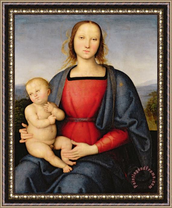 Pietro Perugino Madonna and Child Framed Painting