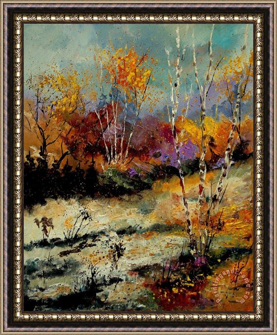 Pol Ledent Birchtrees 459090 Framed Painting