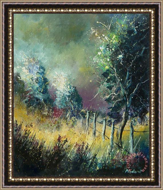 Pol Ledent Light on trees Framed Painting