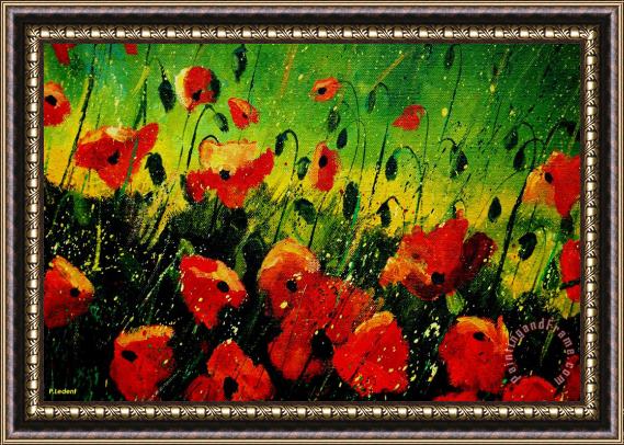 Pol Ledent Poppies Poppies Framed Painting