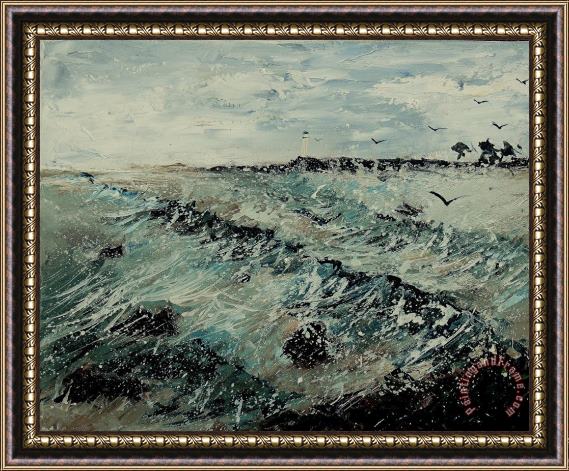 Pol Ledent Seascape 459090 Framed Print