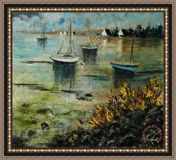 Pol Ledent Seascape 78 Framed Painting