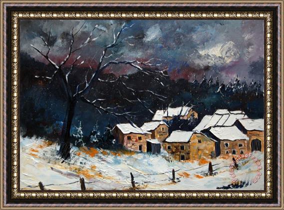 Pol Ledent Snow 57 Framed Painting