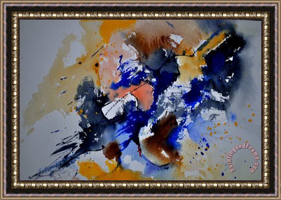 Pol Ledent Watercolor Abstract 111160 Framed Painting