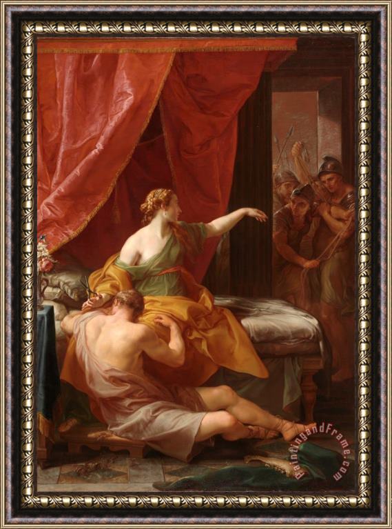 Pompeo Girolamo Batoni Samson and Delilah Framed Print