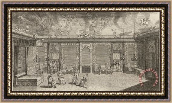 Quirijn Fonbonne The State Bedroom During The Reception of The Bride at Dresden Palace Framed Print