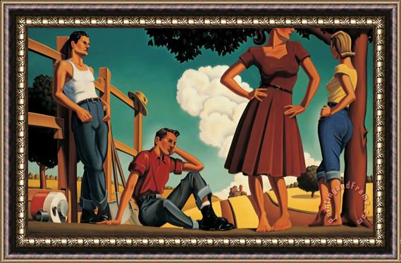 R. Kenton Nelson After The Blue Sirocco Framed Painting