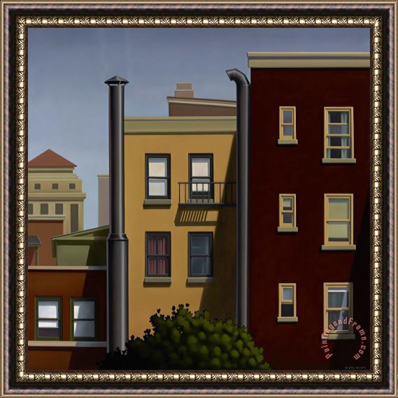 R. Kenton Nelson City Windows Framed Painting
