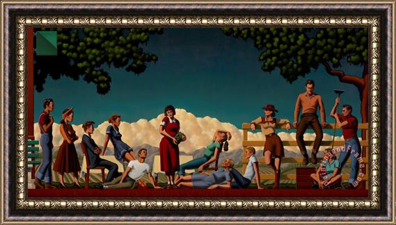 R. Kenton Nelson Idle Hour Framed Painting