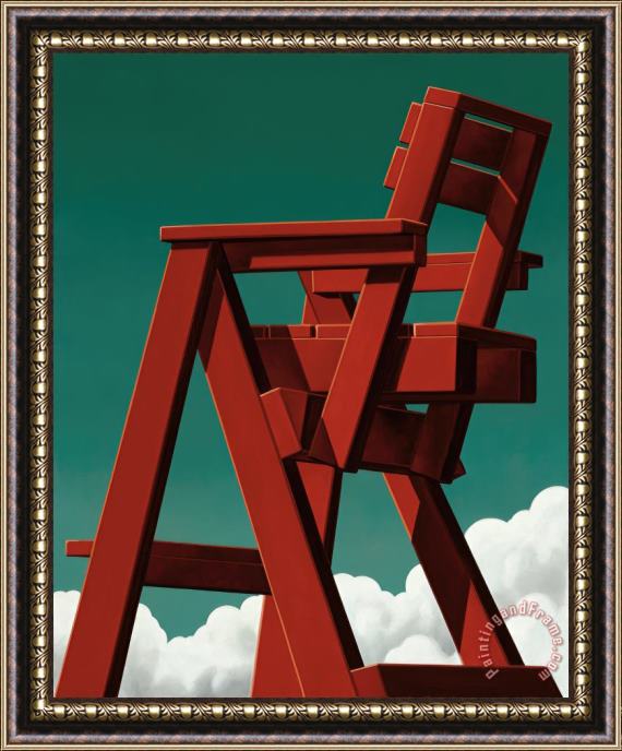 R. Kenton Nelson Sky Chair, 2022 Framed Painting
