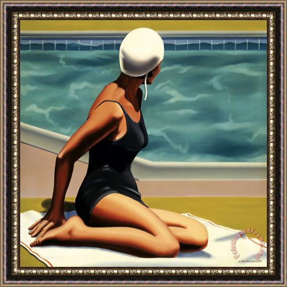 R. Kenton Nelson Swim Party #2 Framed Painting