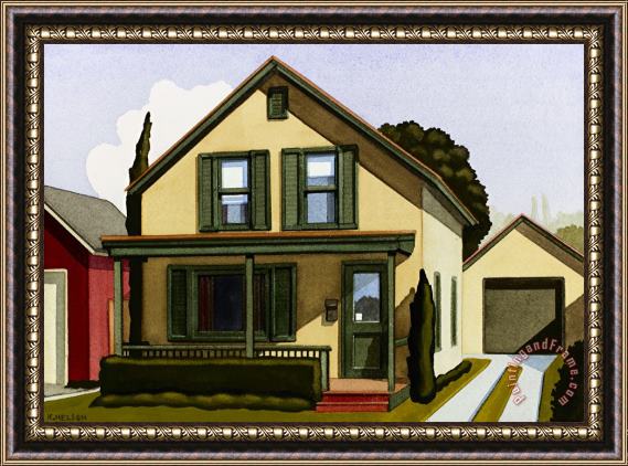 R. Kenton Nelson The Neighbor's House Framed Painting