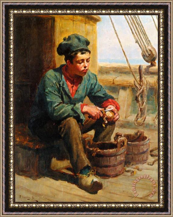 Ralph Hedley The Cabin Boy Framed Print
