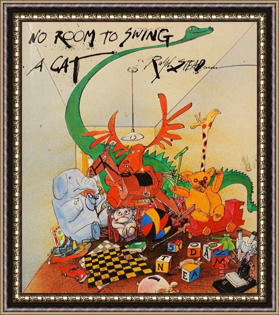 Ralph Steadman No Room to Swing a Cat, 1989 Framed Print