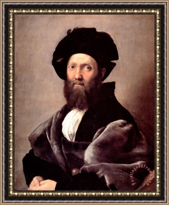 Raphael Portrait of Baldassare Castiglione Framed Print