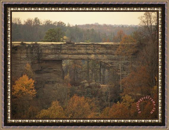 Raymond Gehman Natural 180 Foot Long 65 Foot High Sandstone Arch Framed Painting