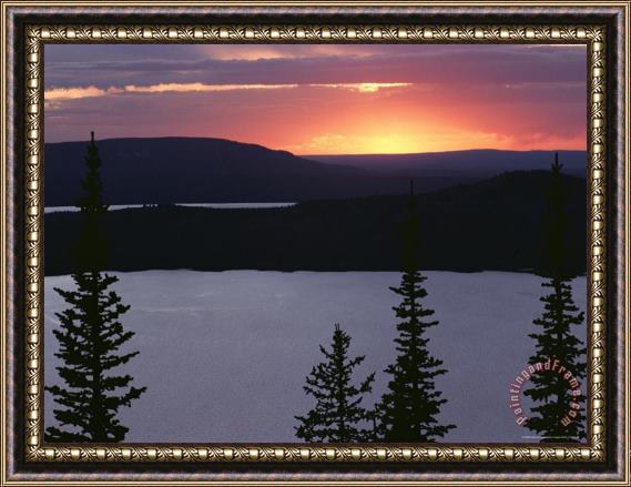 Raymond Gehman Yellowstone Lake Yellowstone National Park Wyoming Framed Print