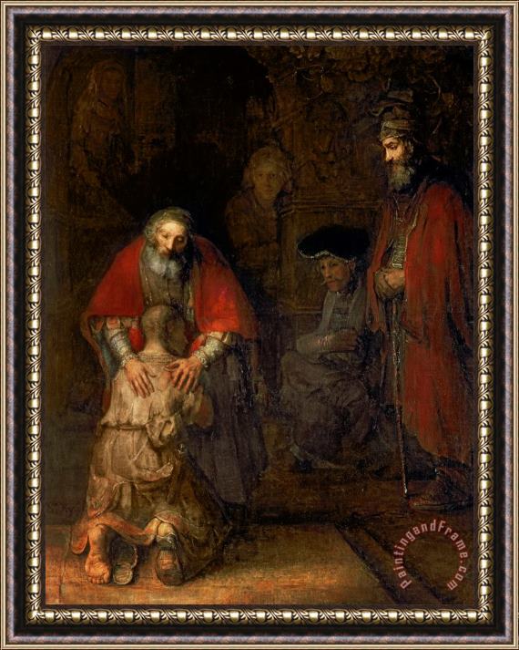 Rembrandt Harmenszoon van Rijn Return of the Prodigal Son Framed Print