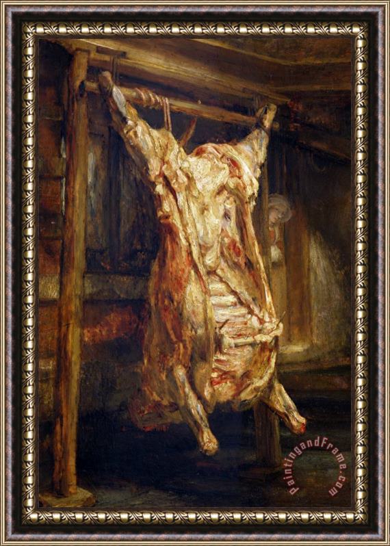 Rembrandt Harmenszoon van Rijn The Slaughtered Ox Framed Print