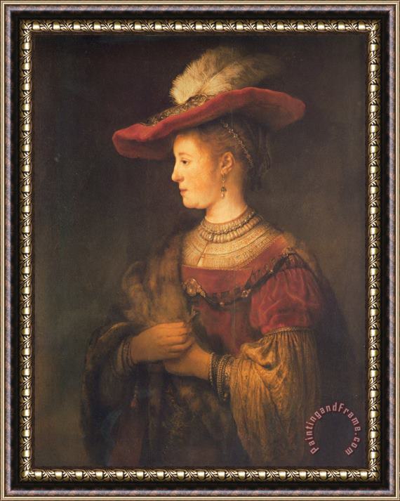 Rembrandt Saskia Framed Print