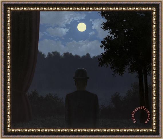 rene magritte A La Rencontre Du Plaisir, 1962 Framed Painting