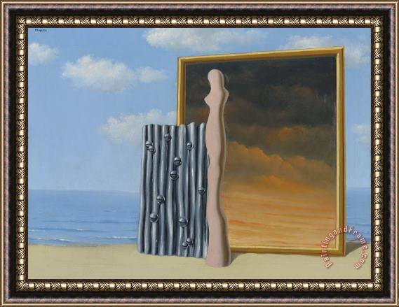 rene magritte Composition on a Seashore 1935 Framed Print