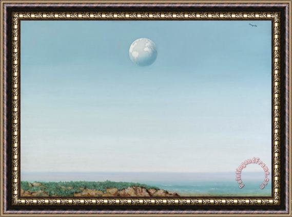rene magritte L'empire De La Reflexion Framed Painting