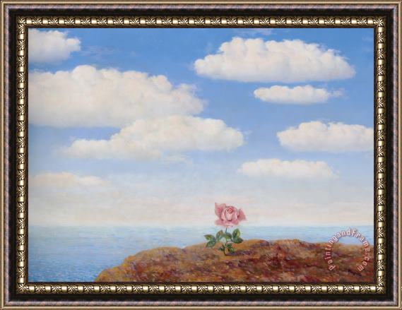 rene magritte L'utopie Framed Painting