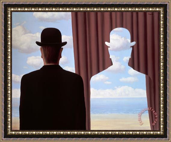 rene magritte La Decalcomanie, 1966 Framed Painting