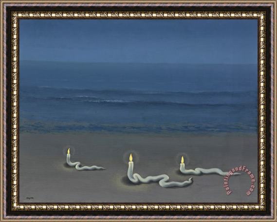 rene magritte La Meditation, 1936 Framed Painting